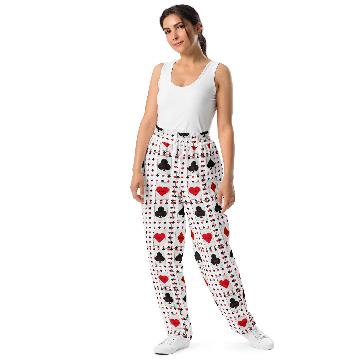 Image 1 of 2XS High Stakes Wide Leg Joggers - Left Placement, with Bet It All artwork visible in front view.