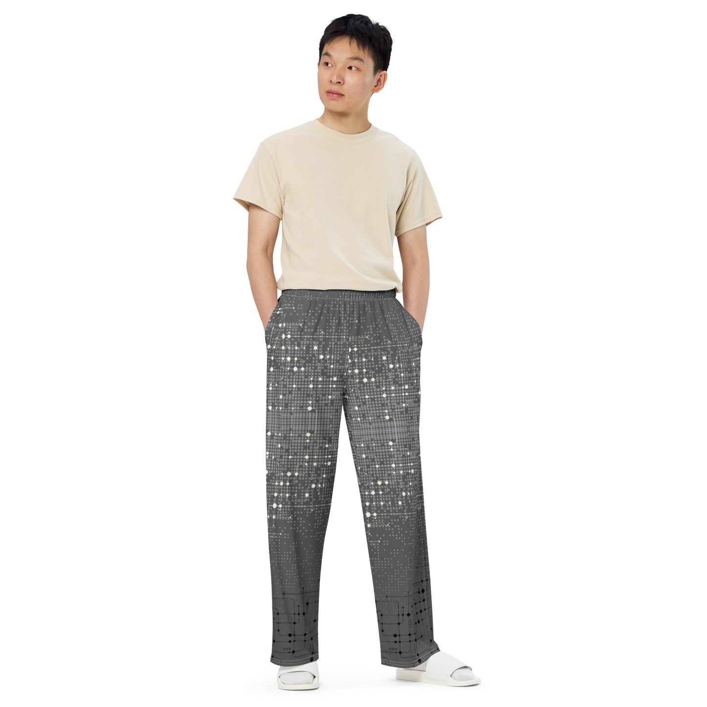Techline Wide Leg Pants - Left Placement product image 1 in 2XS, with front view and left placement.