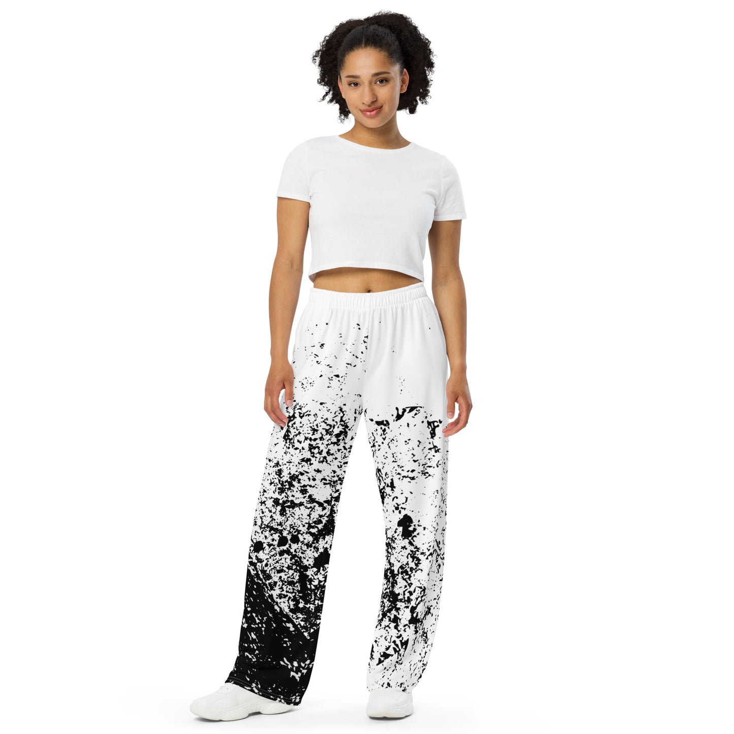 Shardfall Wide Leg Pants - Left Placement by R.A. Apparel, image 1, front view, 2XS, left placement.