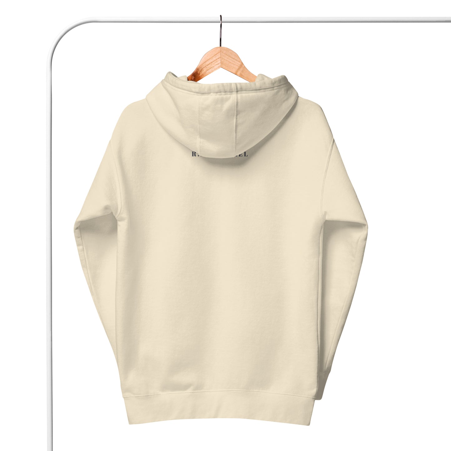 Farewell Bloom Hoodie - Left Placement image 27 in Vintage Black, size L, showing back view for the Until We Meet Again design.