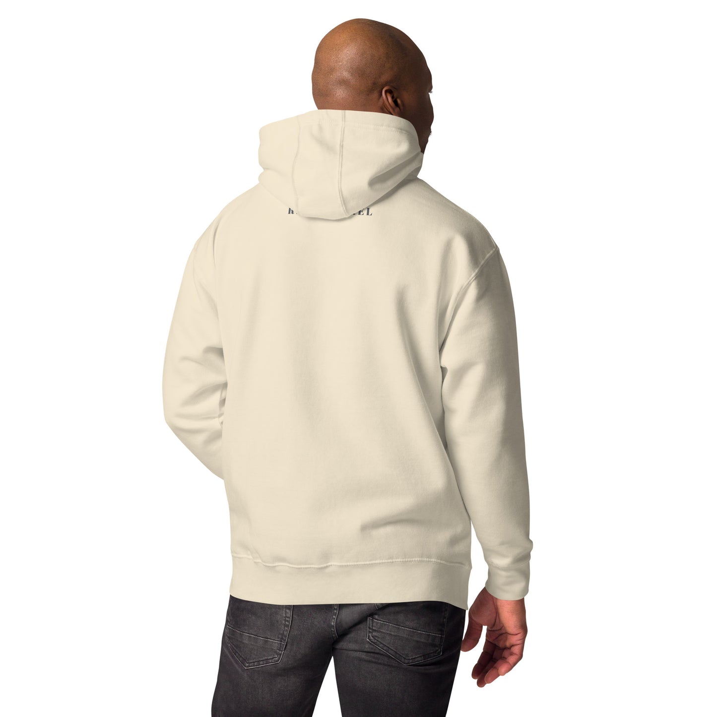 Tideborn Hoodie - Left Placement image 28 in Vintage Black, size XL, showing back view for the Pisces design.