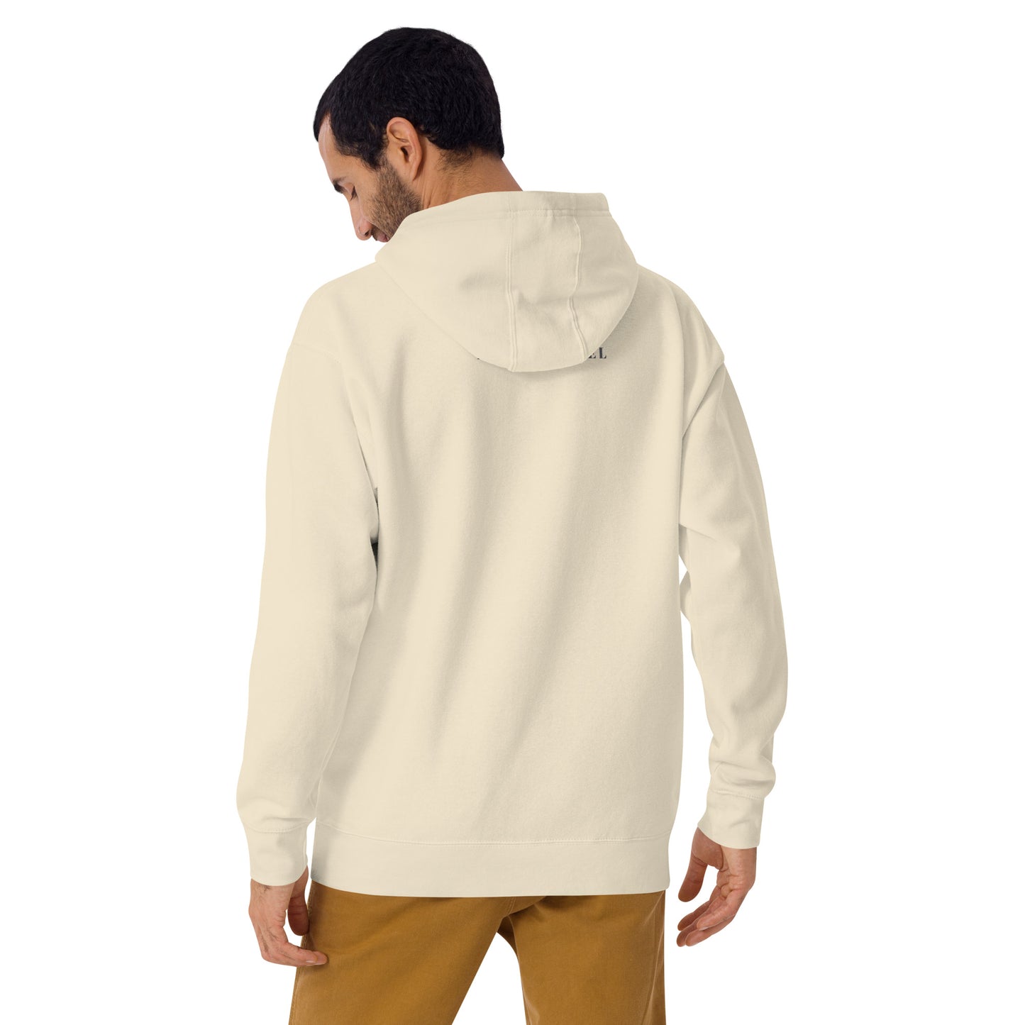 Marsborne Hoodie - Left Placement image 45 in Forest Green, size L, showing back view for the Aries design.