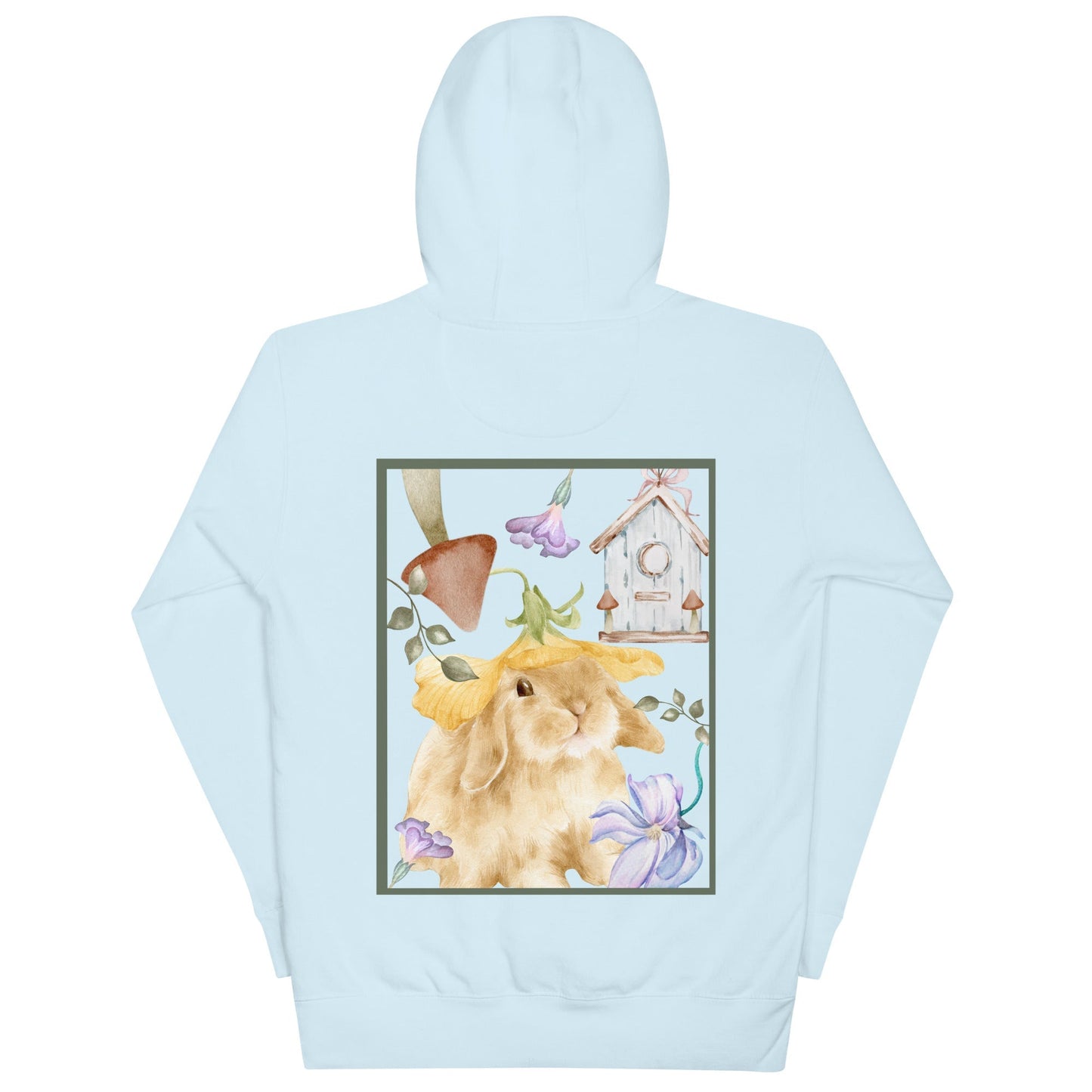 Meadow Club Hoodie - Left Placement 126 image 12 in Navy Blazer, size 3XL, showing back view for the Bunny Collage design.