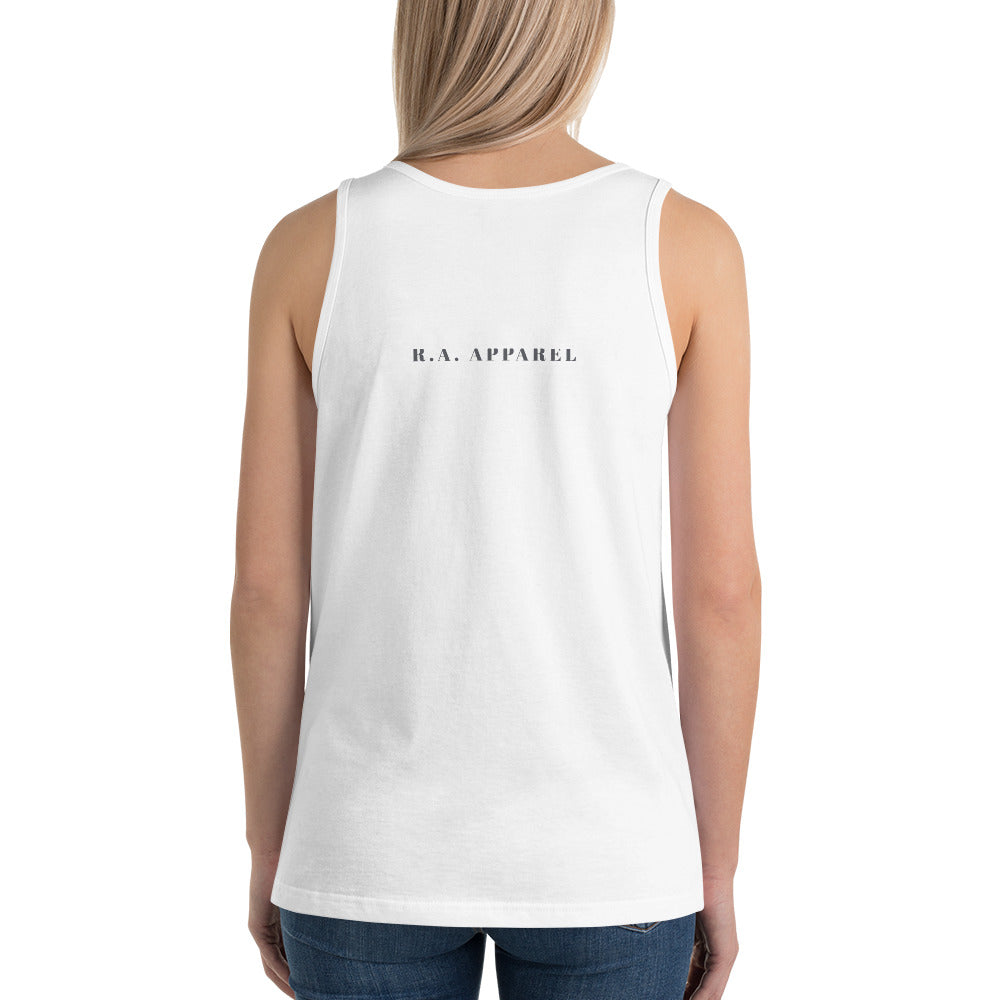 Solara Tank Top image 12: Red version, size M with back view of the Be the Sunshine range.