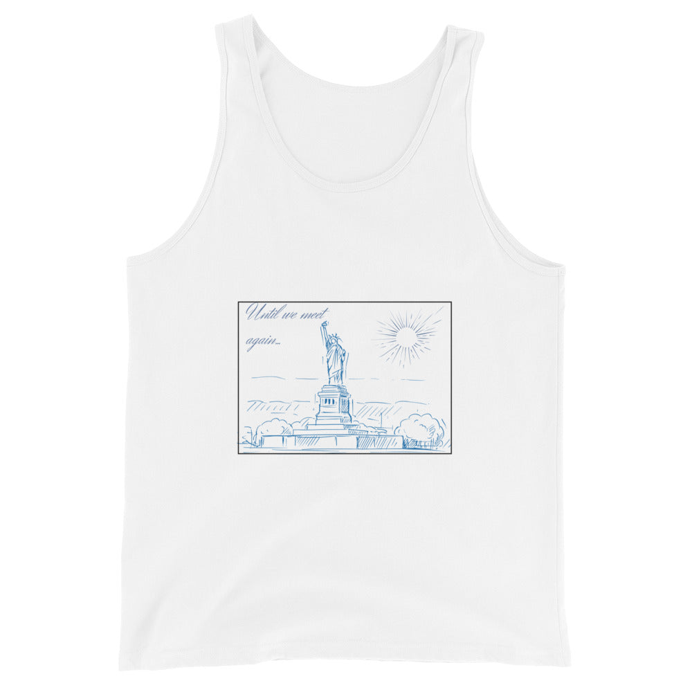 Farewell Bloom Men's Tank Top - Left Placement product image 6 in Black, size 2XL, with front view and left placement.