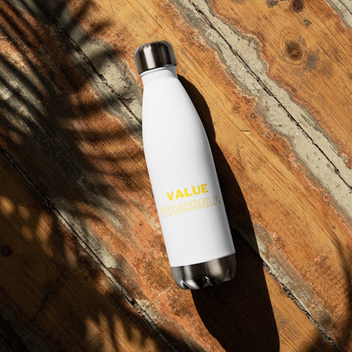 Self Worth Water Bottle front view