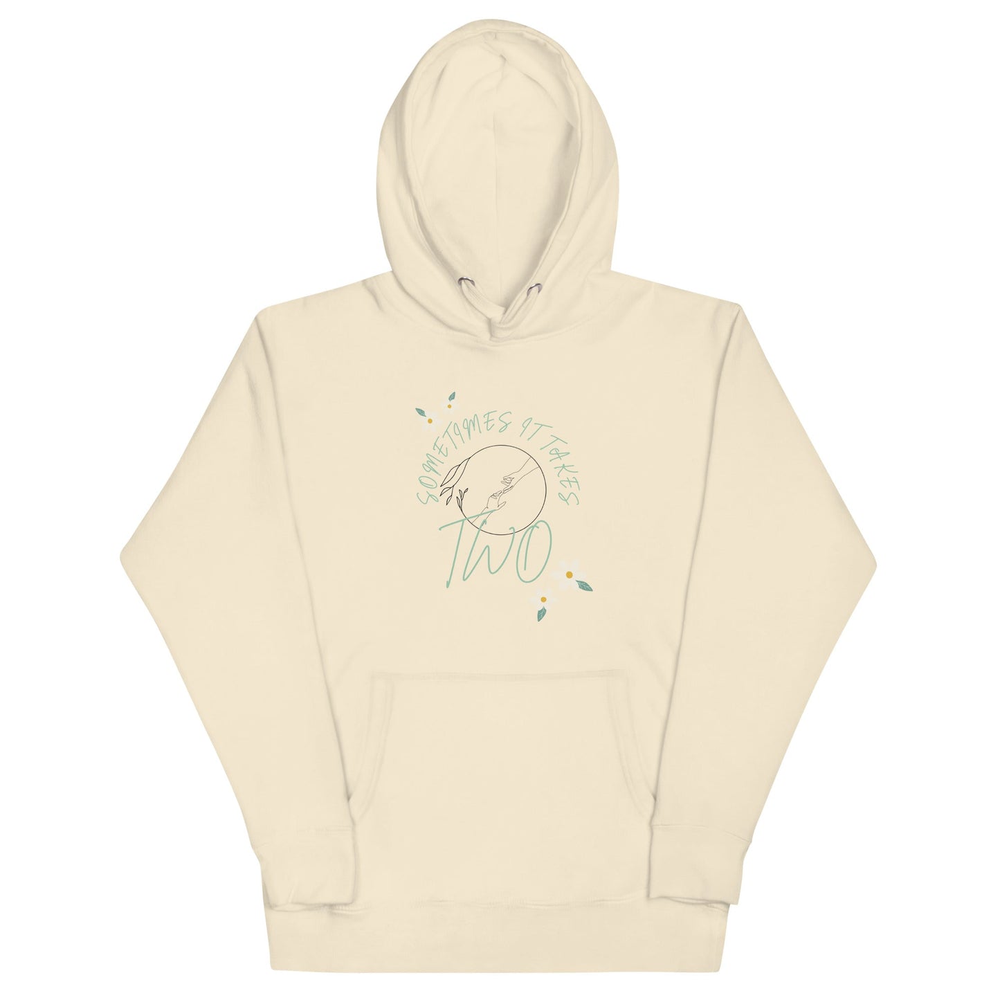 Duet Hoodie - Left Placement product image 13 in Maroon, size S, with front view and left placement.