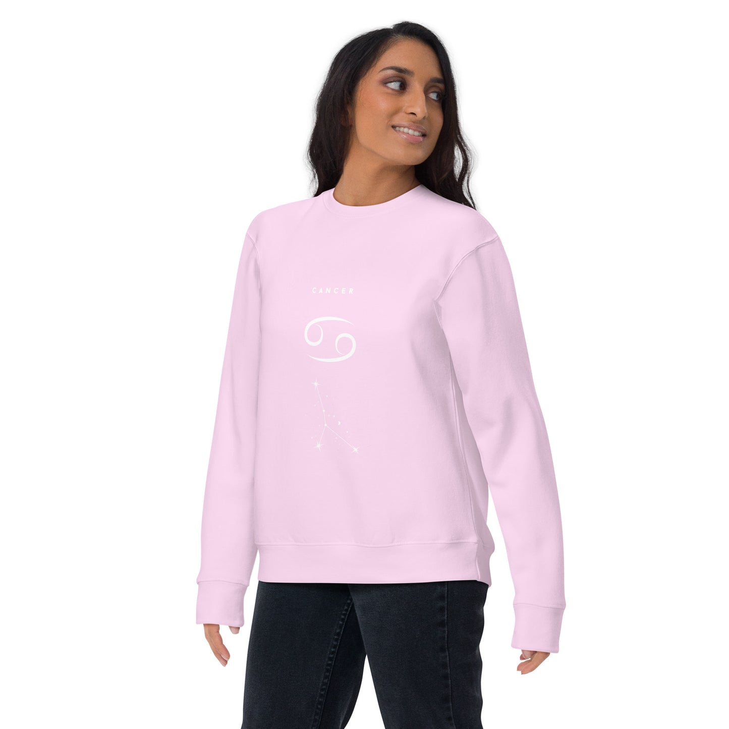 Moonhaven Sweatshirt image 32: Vintage Black version, size M with front view of the Cancer range.