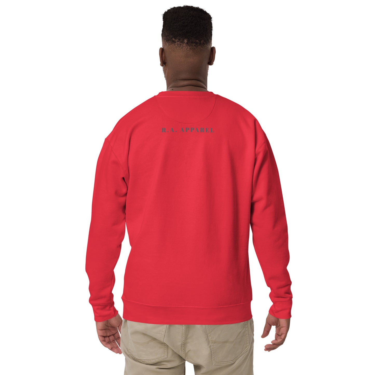 Ascender Sweatshirt - Left Placement product image 44 in Dusty Rose, size M, with back view and left placement.