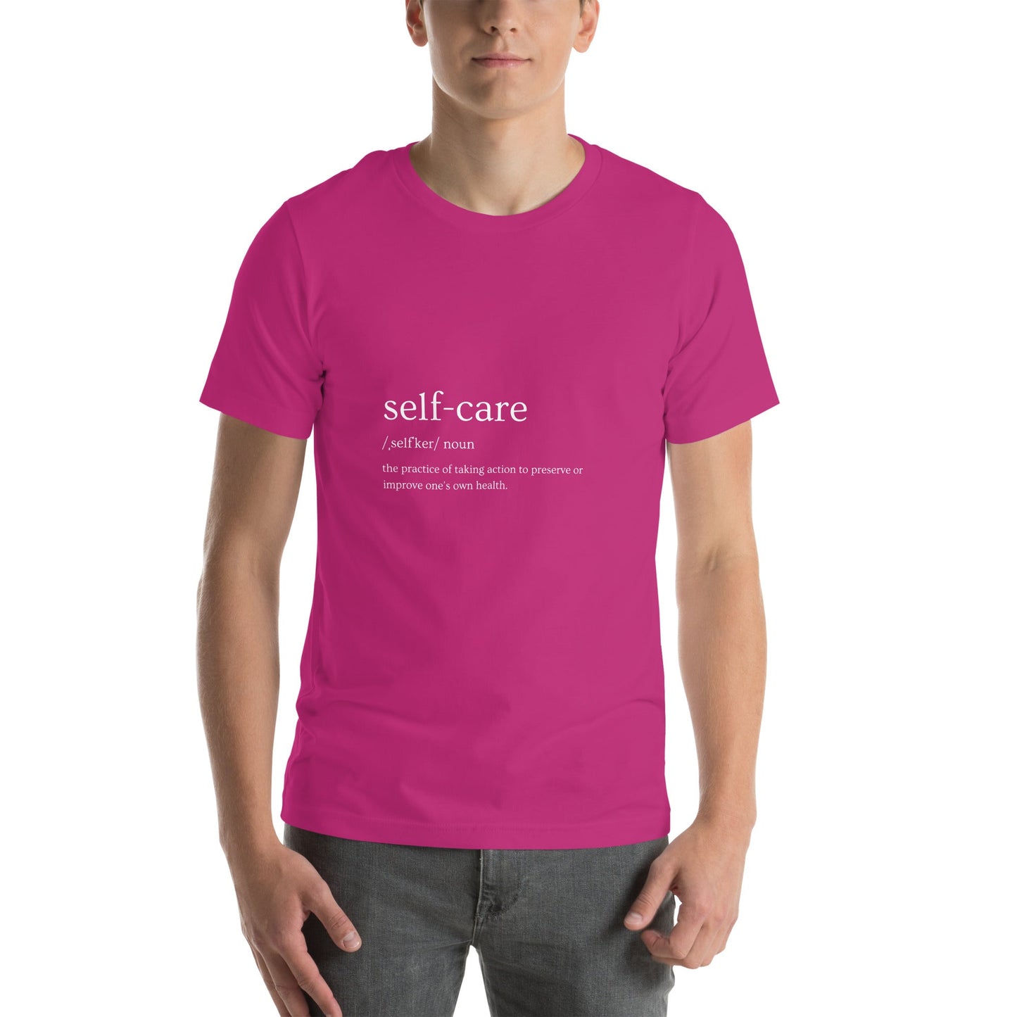 Image 14 of Black Self Ritual T-Shirt - Left Placement, size 4XL, with Self Care artwork visible in front view.