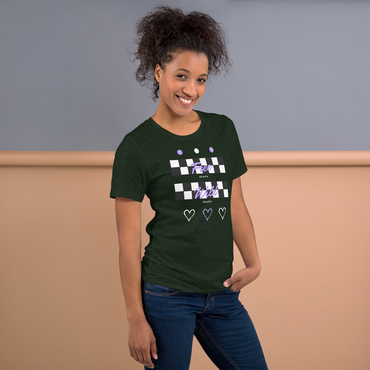 Freeborne T-Shirt - Left Placement by R.A. Apparel, image 36, right-side angle, Cardinal, size S, left placement.