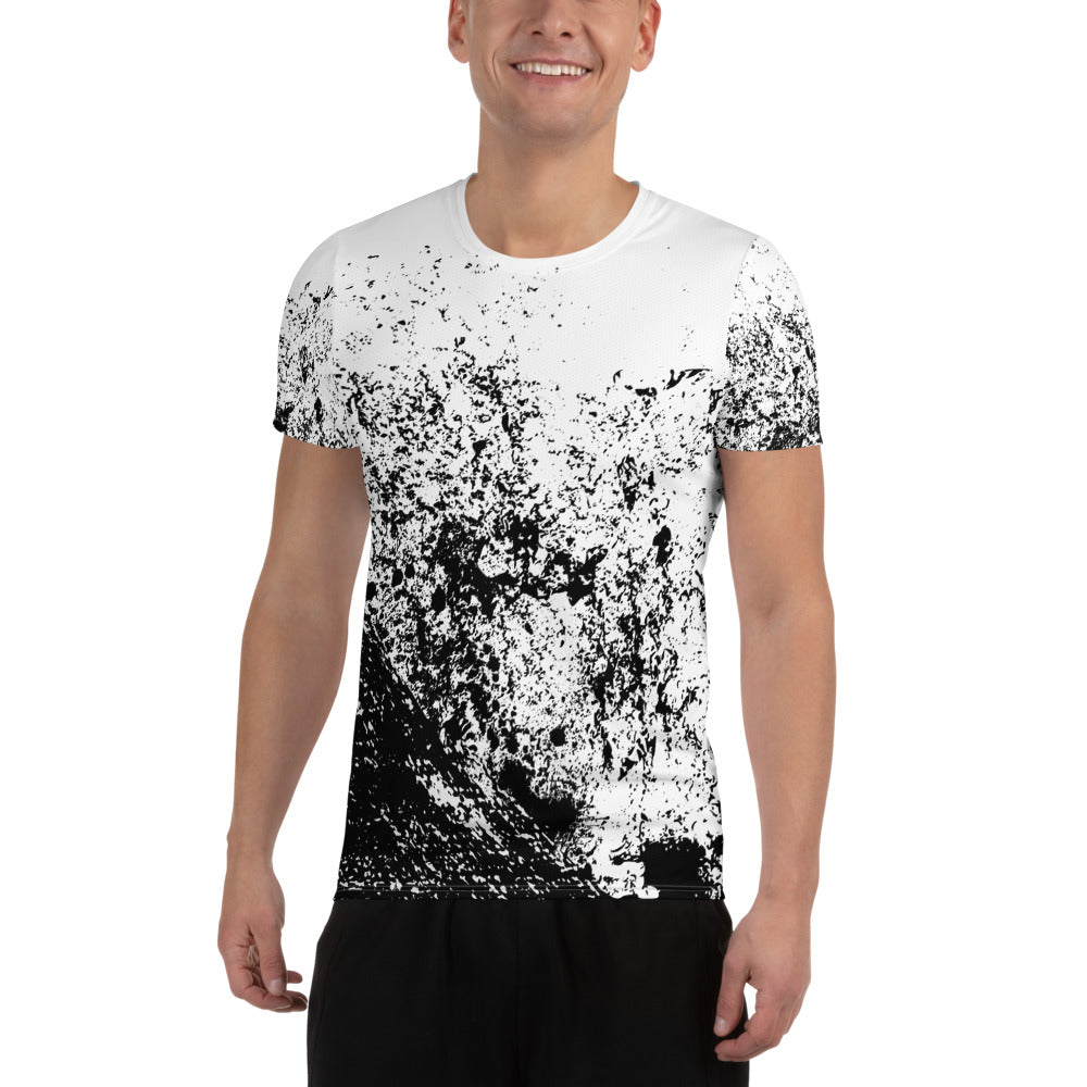 Image 1 of selected colour Shardfall Athletic T-Shirt - Left Placement, size XS, with Shattered artwork visible in front view.