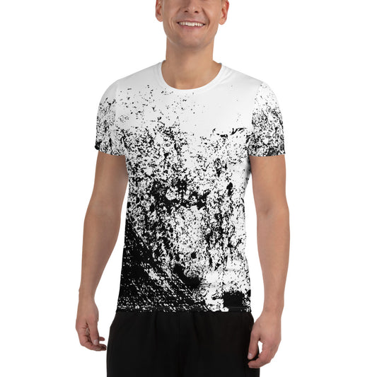 Image 1 of selected colour Shardfall Athletic T-Shirt - Left Placement, size XS, with Shattered artwork visible in front view.