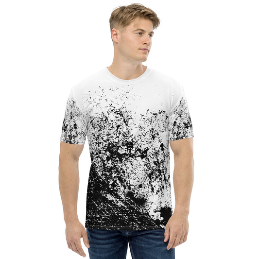 Image 1 of selected colour Shardfall Men's T-Shirt - Left Placement, size XS, with Shattered artwork visible in front view.