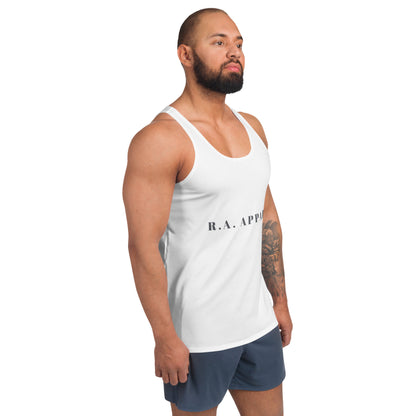 Unbroken Tank Top - Left Placement product image 4 in selected colour, size L, with front view, right-side angle and left placement.