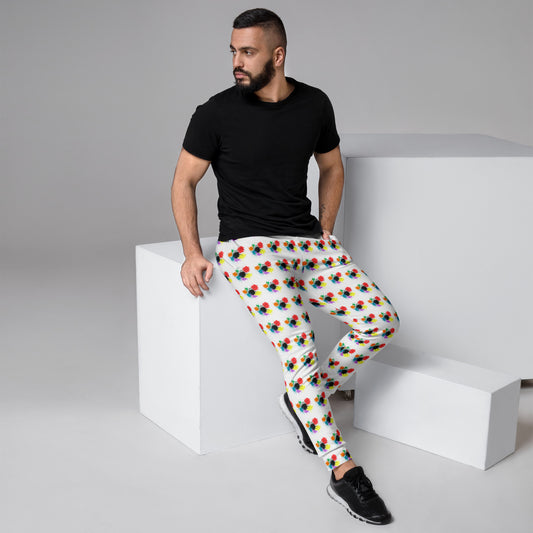 Splattermark Men's Joggers - Left Placement product image 1 in selected colour, size XS, with right-side angle and left placement.