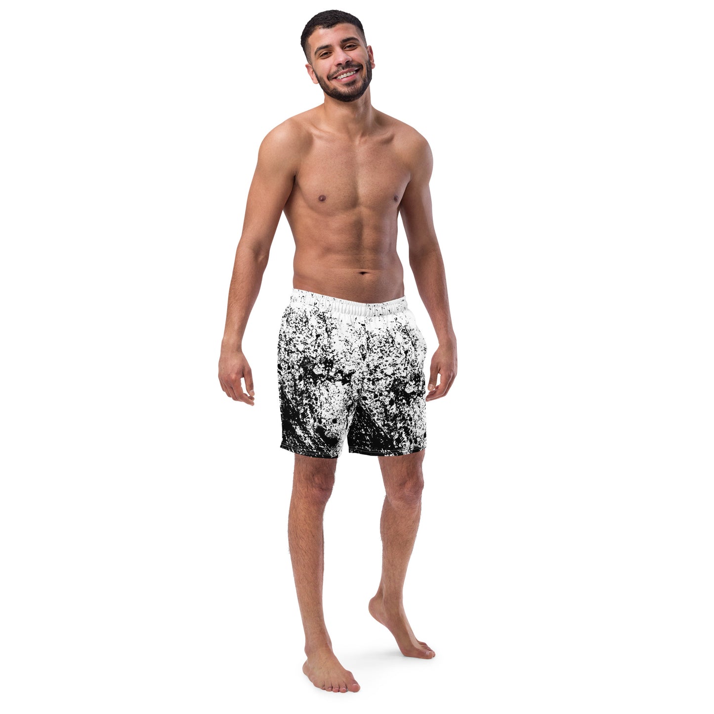 Shardfall Swim Trunks - Left Placement 8 by R.A. Apparel, image 1, front view, 2XS, left placement.