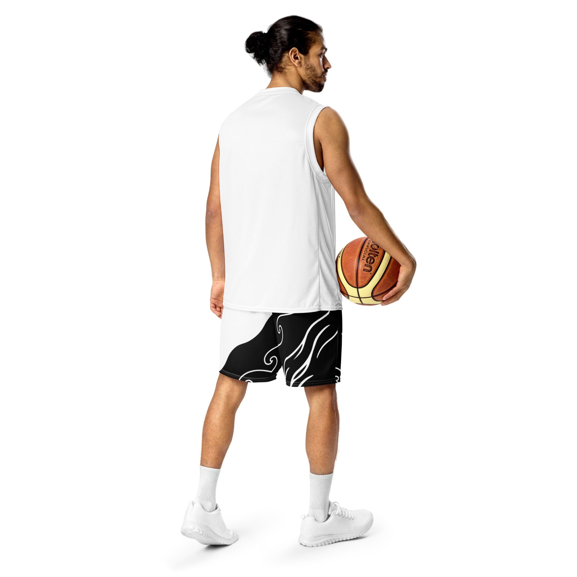 Waveform Shorts - Left Placement product image 1 in 2XS, with back view and left placement.