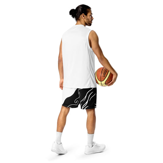 Waveform Shorts - Left Placement product image 1 in 2XS, with back view and left placement.