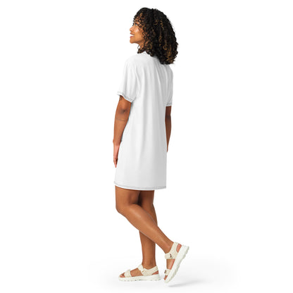 Mindstate T-Shirt Dress - Left Placement by R.A. Apparel, image 3, back view, selected colour, size S, left placement.