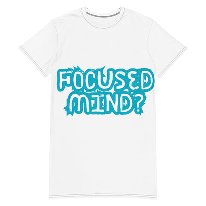 Image 1 of 2XS Mindstate T-Shirt Dress - Left Placement, with Focused Mind artwork visible in front view.