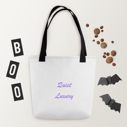 Soft Authority Tote Bag - Left Placement product image 2 in Red, with back view and left placement.