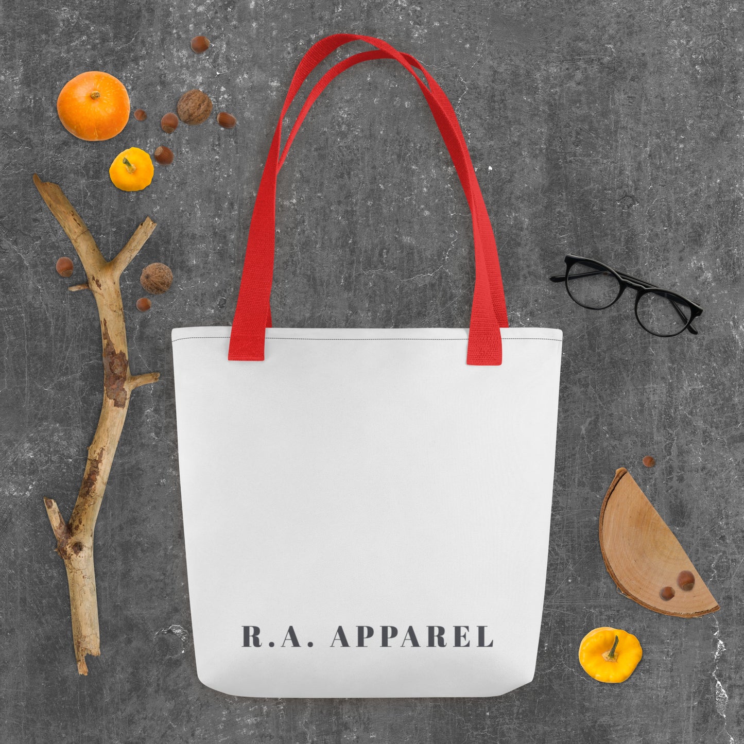 Soft Authority Tote Bag - Left Placement product image 3 in Yellow, with front view and left placement.