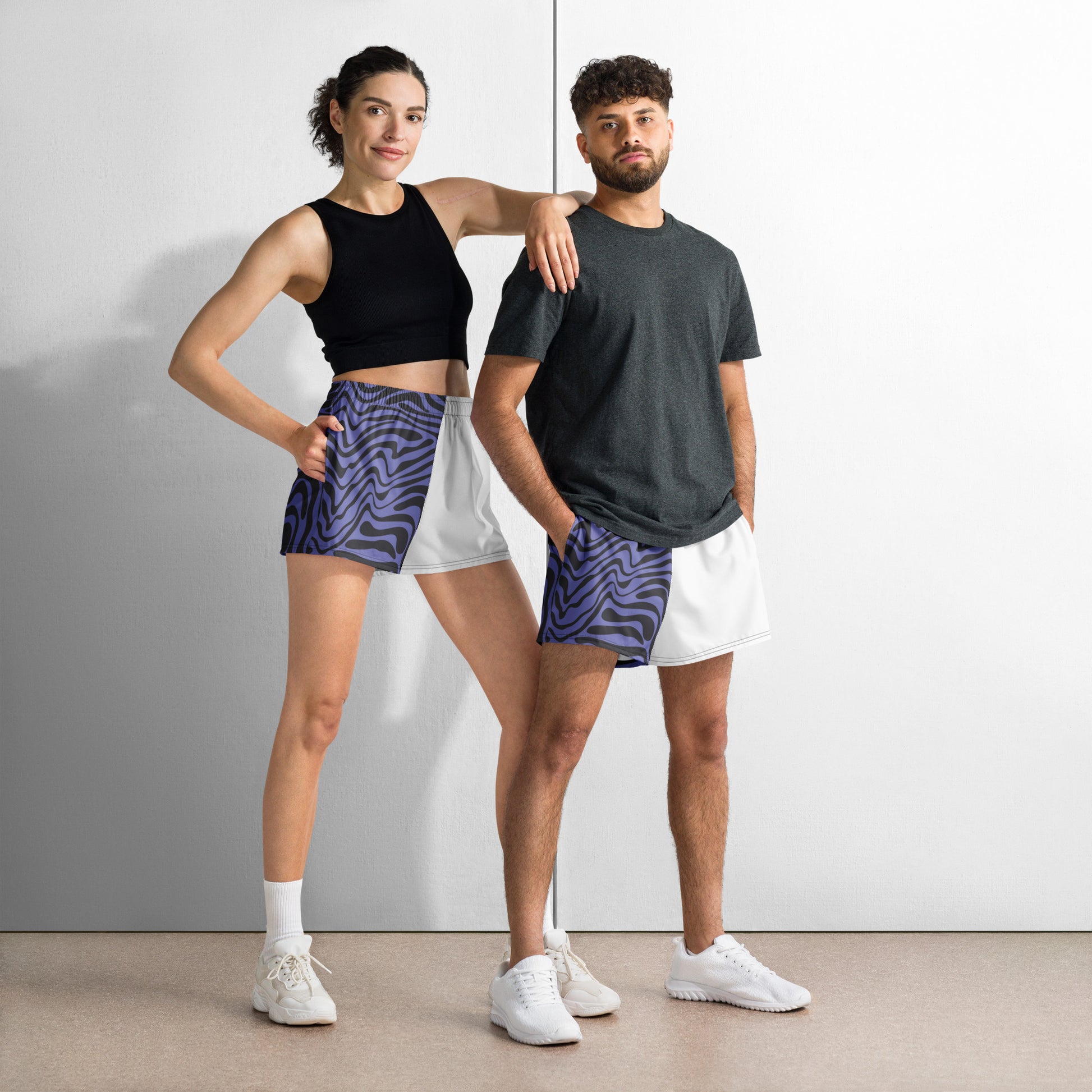 Nightwave Shorts - Left Placement by R.A. Apparel, image 1, front view, selected colour, size XS, left placement.