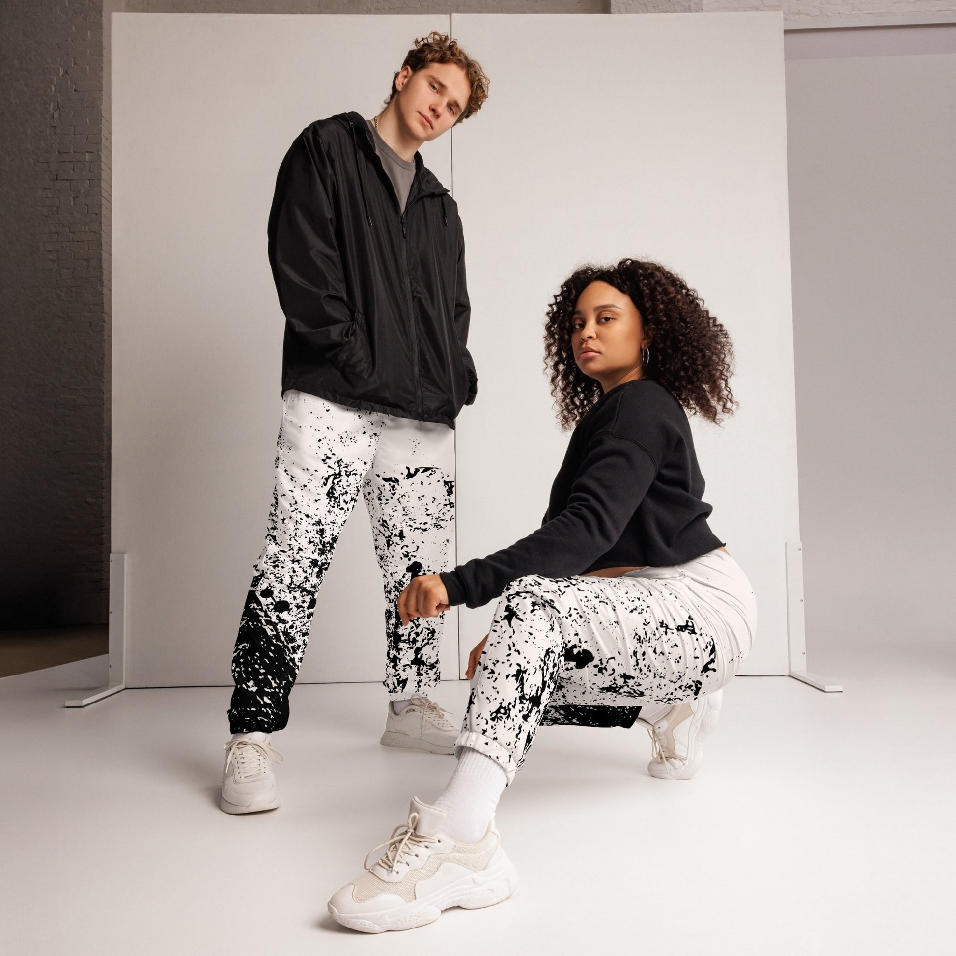 Shardfall Track Pants - Left Placement by R.A. Apparel, image 1, front view, selected colour, size XS, left placement.