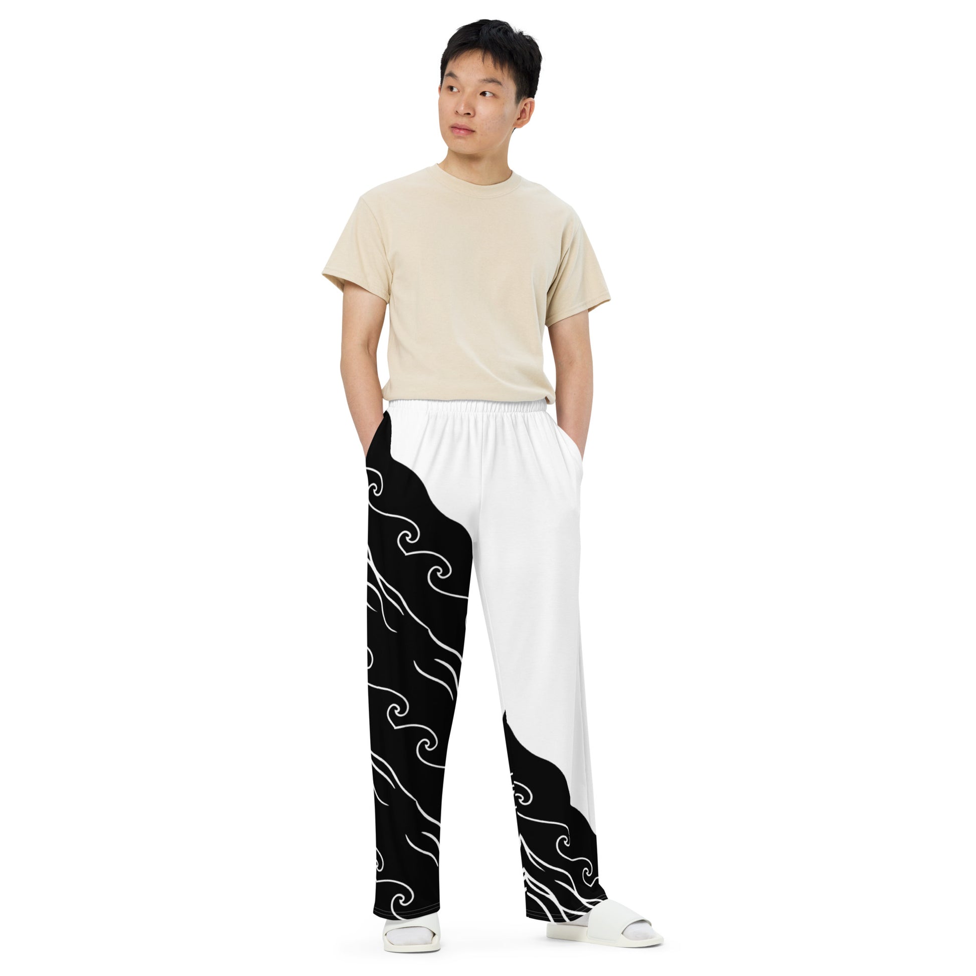 Waveform Wide Leg Pants - Left Placement product image 1 in 2XS, with front view and left placement.