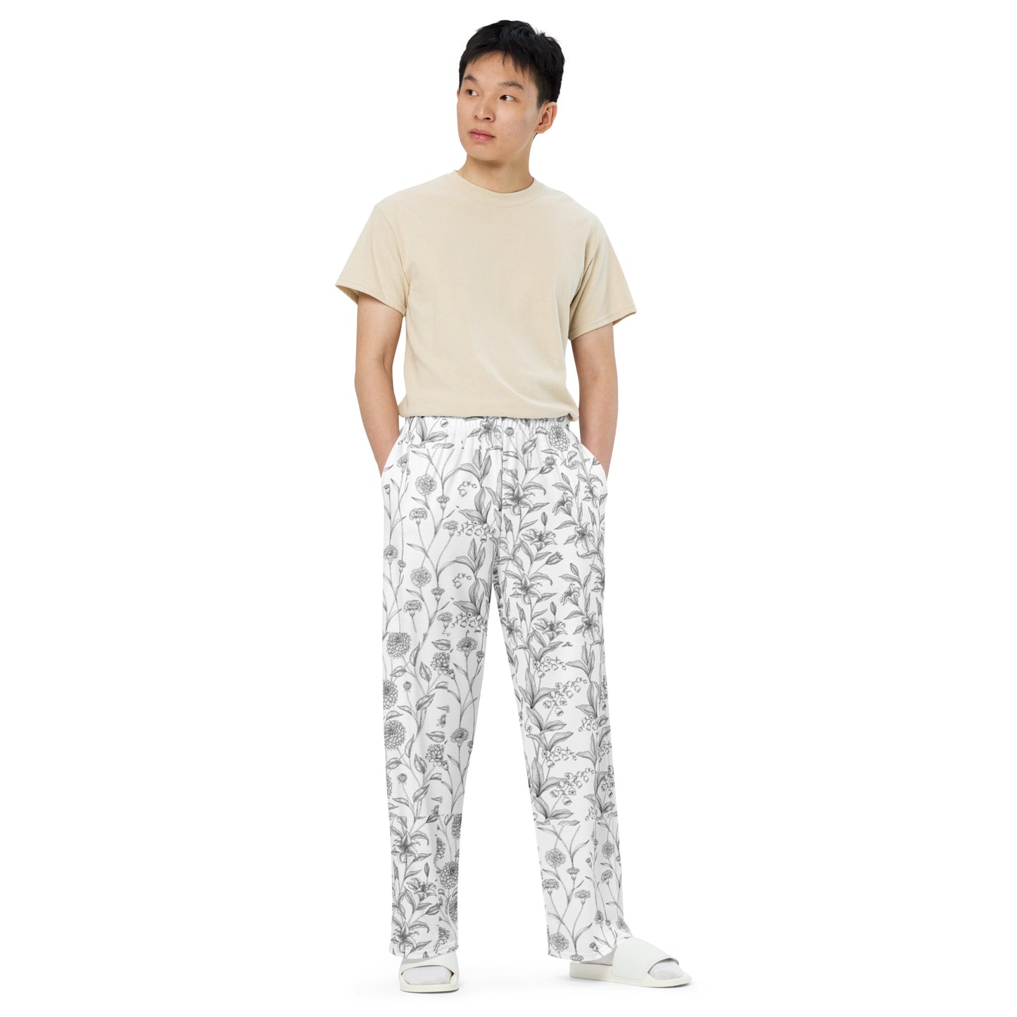 Florabed Wide Leg Pants - Left Placement product image 1 in 2XS, with front view and left placement.
