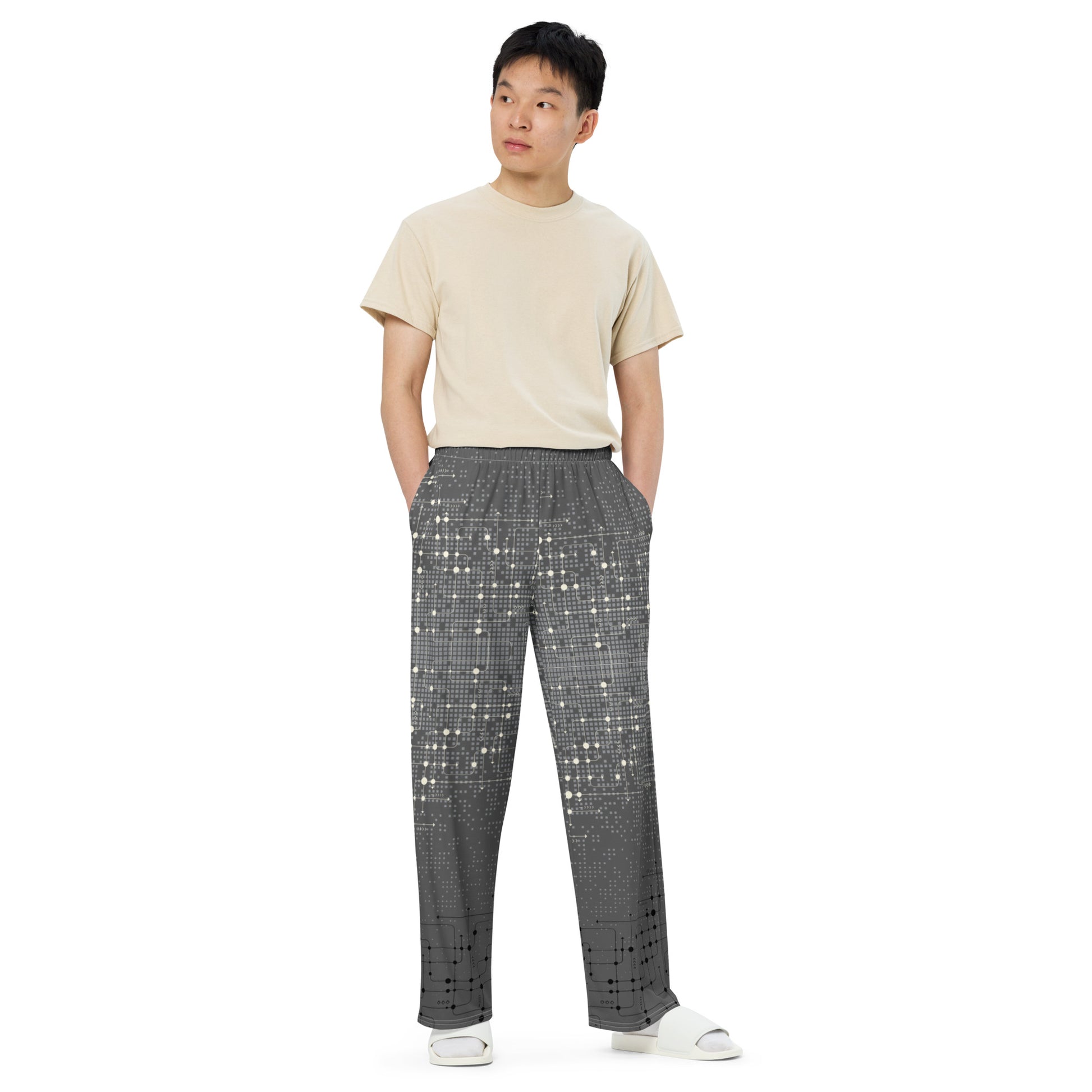 Techline Wide Leg Pants - Left Placement product image 1 in 2XS, with front view and left placement.