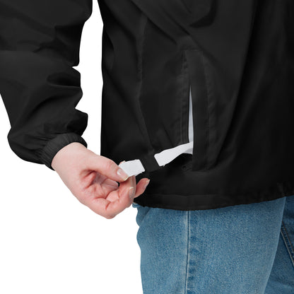Own Signal Windbreaker - Left Placement image 2: Black version, size M with product view of the Own It range.