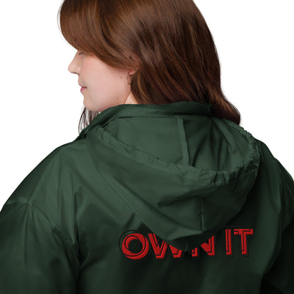 Own Signal Windbreaker - Left Placement product image 9 in Navy, size XL, with back view and left placement.
