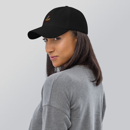 Grace Mark Cap - Left Placement image 5 in Dark Grey, showing left-side angle for the Blessed design.
