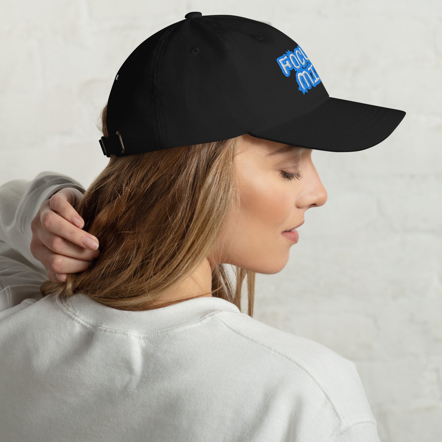Image 7 of Khaki Mindstate Cap - Left Placement, with Focused Mind artwork visible in right-side angle.