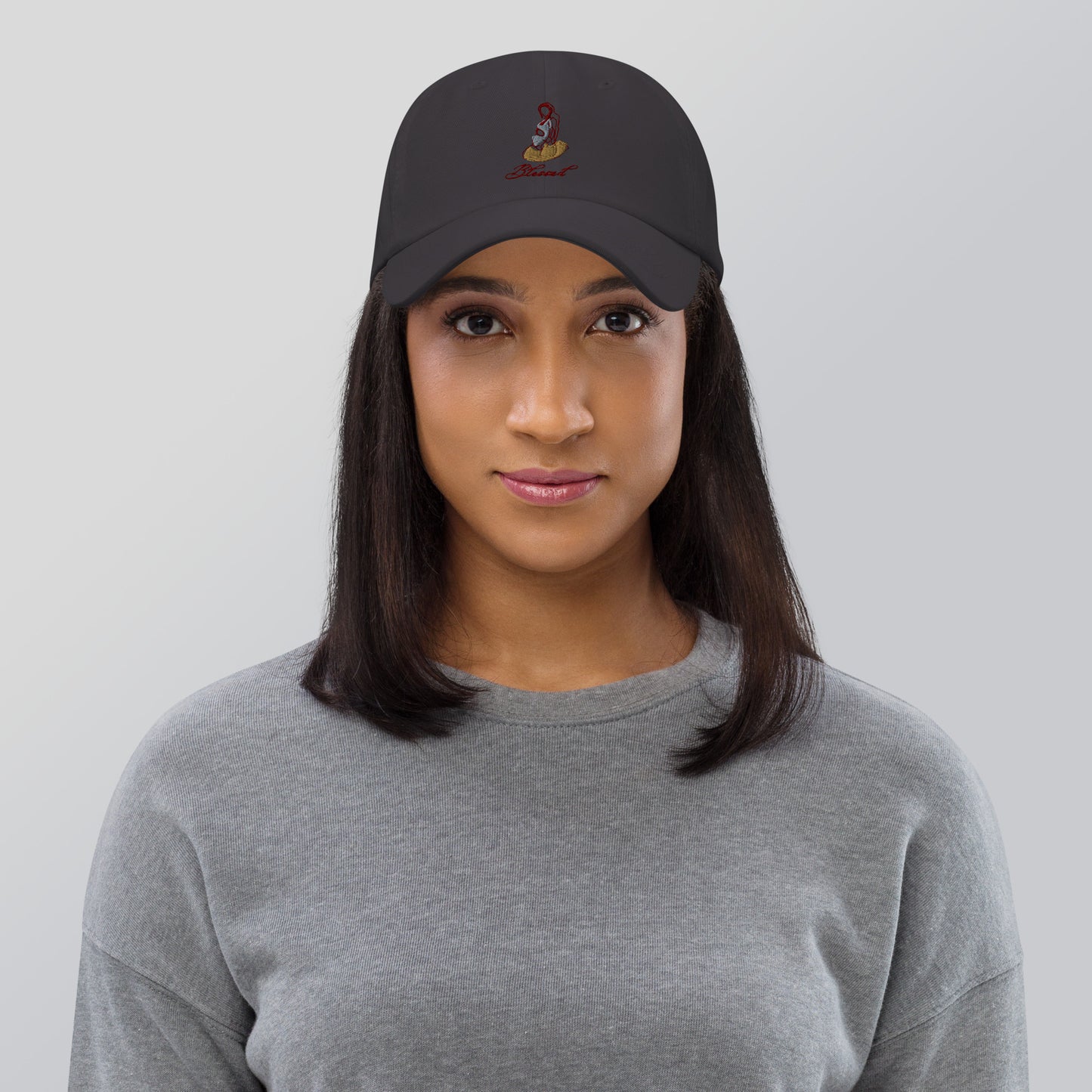 Image 31 of selected colour Grace Mark Cap - Left Placement, with Blessed artwork visible in front view.