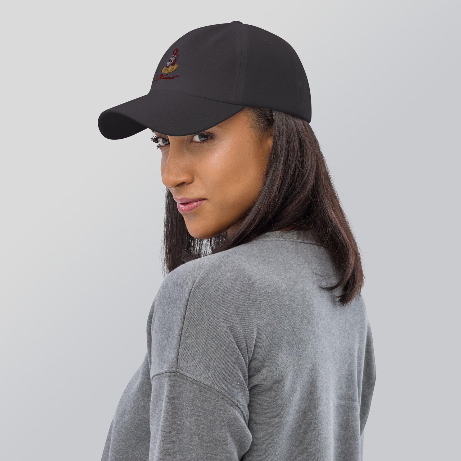 Image 32 of selected colour Grace Mark Cap - Left Placement, with Blessed artwork visible in left-side angle.