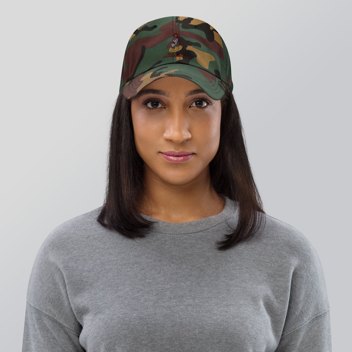 Grace Mark Cap - Left Placement by R.A. Apparel, image 25, front view, selected colour, left placement.