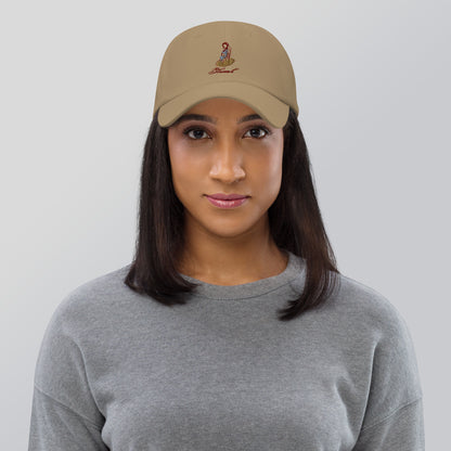 Grace Mark Cap - Left Placement by R.A. Apparel, image 7, front view, Khaki, left placement.