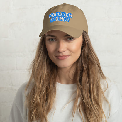 Mindstate Cap - Left Placement image 9 in Pink, showing front view for the Focused Mind design.