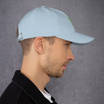 Bellevie Cap - Left Placement by R.A. Apparel, image 9, right-side angle, selected colour, left placement.