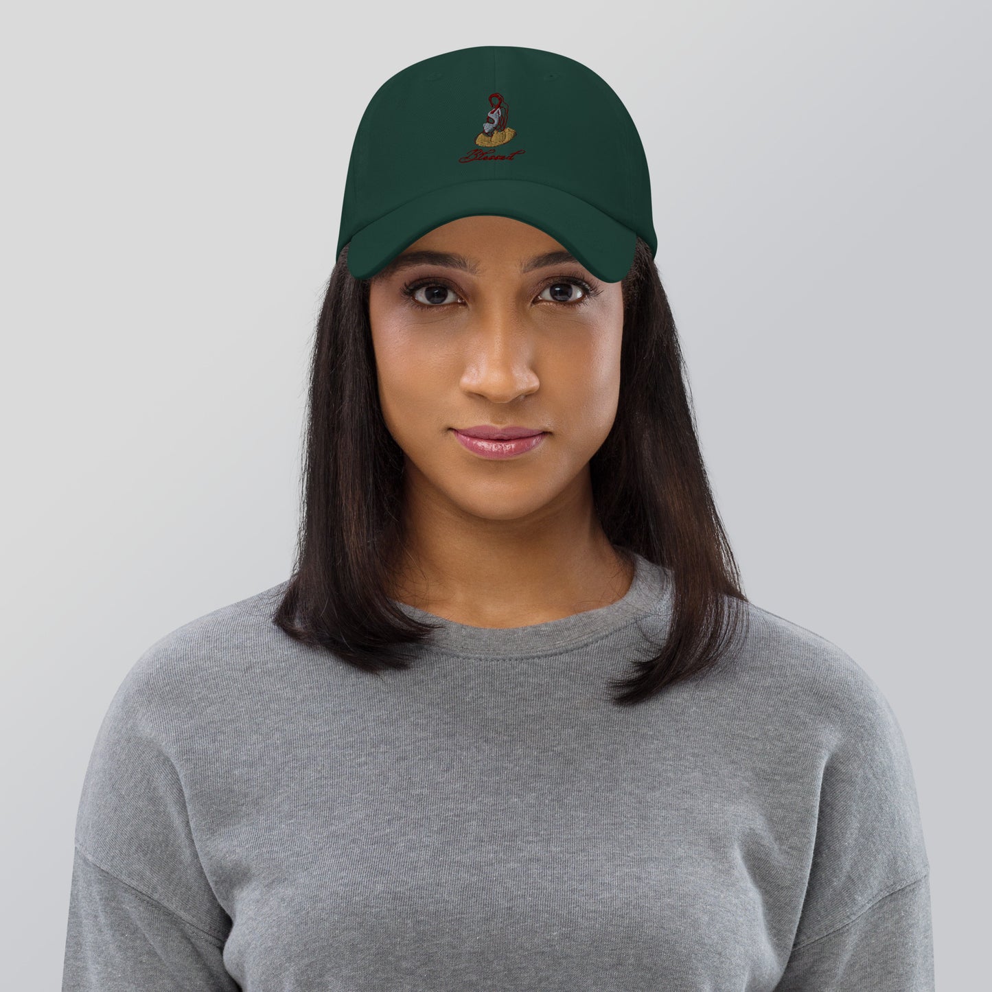 Grace Mark Cap - Left Placement by R.A. Apparel, image 22, front view, selected colour, left placement.