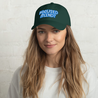 Mindstate Cap - Left Placement image 25 in selected colour, showing front view for the Focused Mind design.