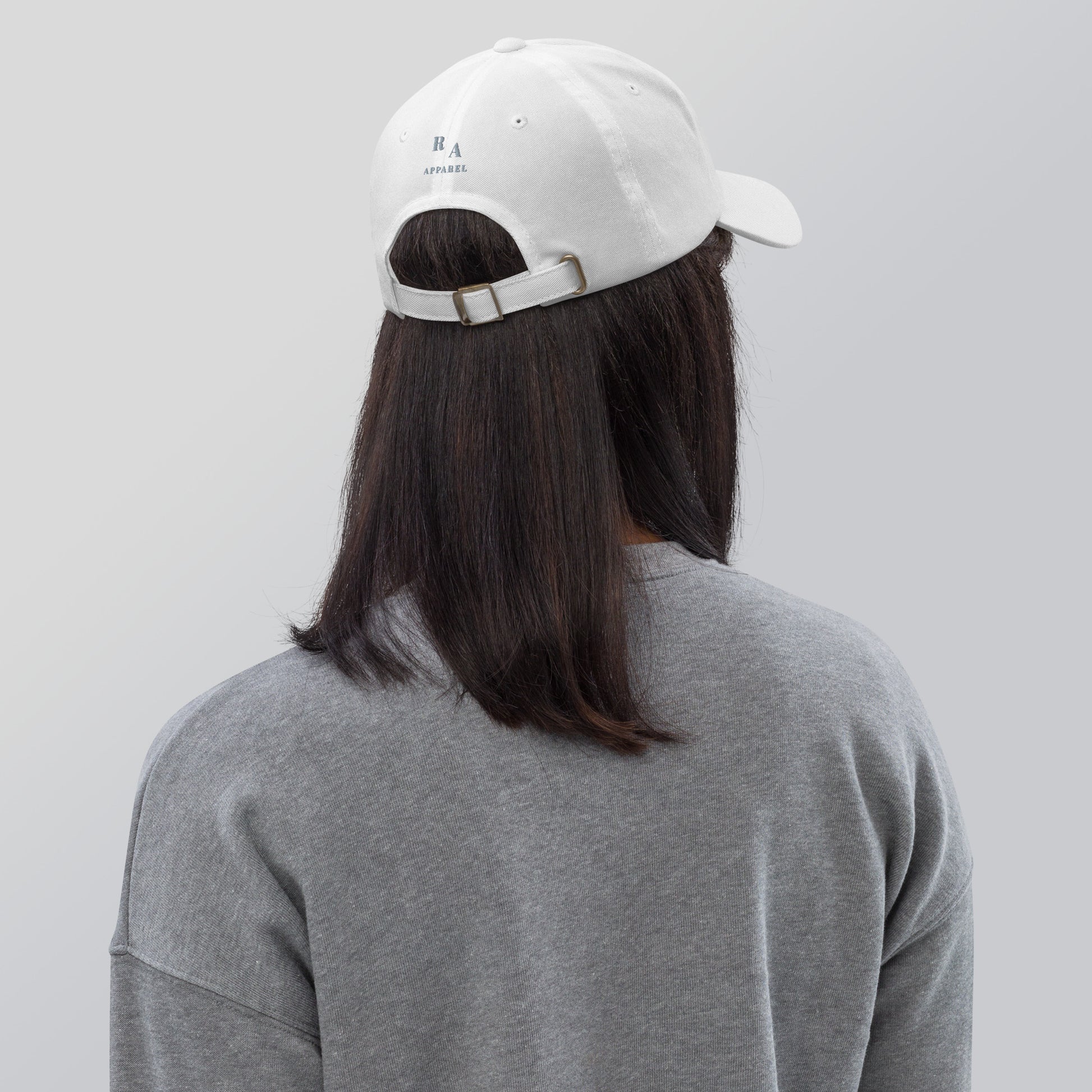 Image 3 of Cranberry Grace Mark Cap - Left Placement, with Blessed artwork visible in back view.