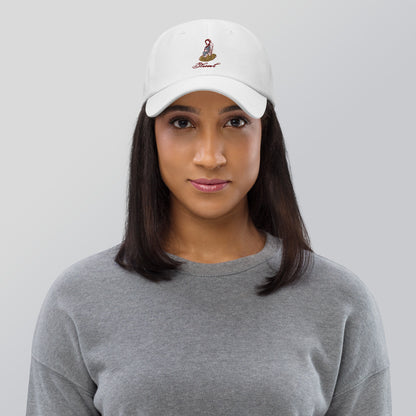Grace Mark Cap - Left Placement image 1: Black version with front view of the Blessed range.