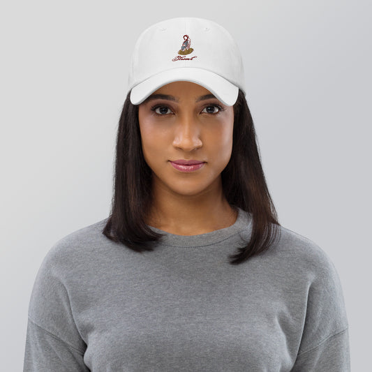 Grace Mark Cap - Left Placement image 1: Black version with front view of the Blessed range.