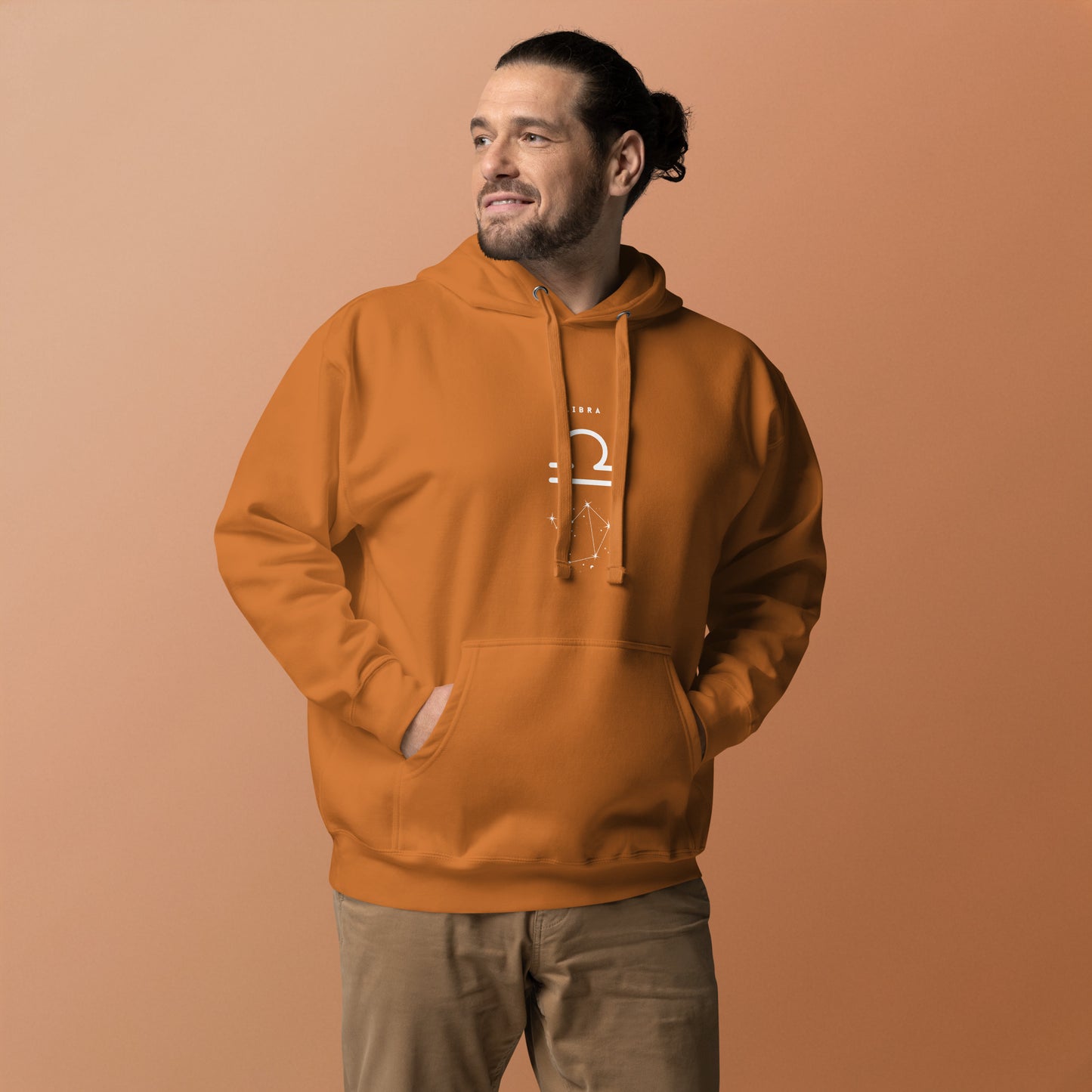Balance Court Hoodie - Left Placement by R.A. Apparel, image 33, front view, Military Green, size S, left placement.