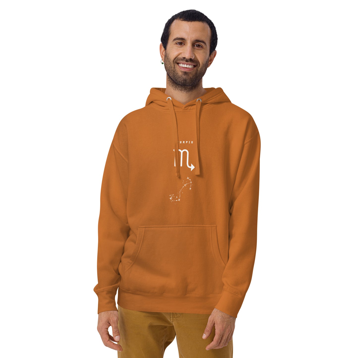 Image 41 of Military Green Sabletide Hoodie - Left Placement, size S, with Scorpio artwork visible in front view.