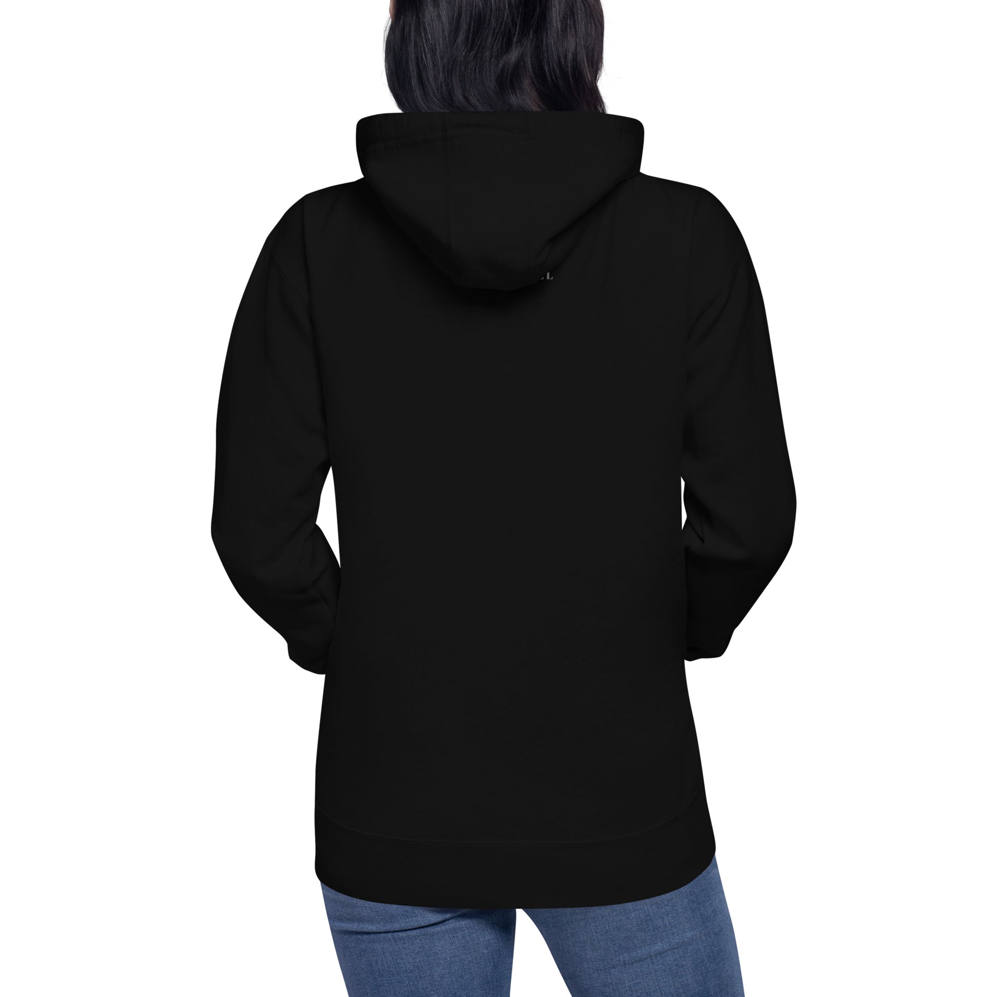 Image 16 of Maroon Impact Form Hoodie - Left Placement, size XL, with Shape Lives artwork visible in back view.
